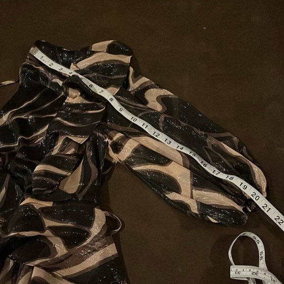 TED BAKER London Jasmyna Woven V-Neck 3/4 Blouson - Size 2 - Picture 16 of 16